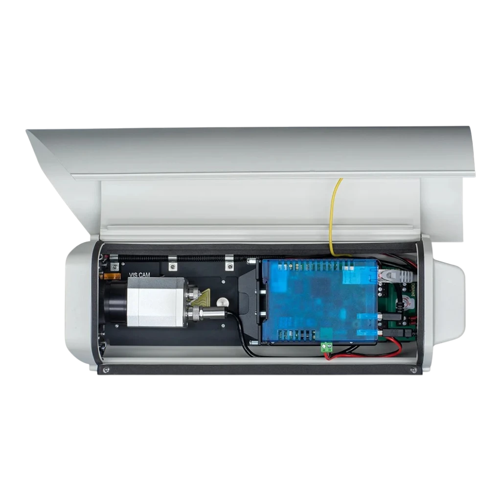 Optris PI450iCM - Câmera Termográfica Fixa para prevenção de incêndio, -20 a 900°C, 382x288px, 8 a 14um, 40mK