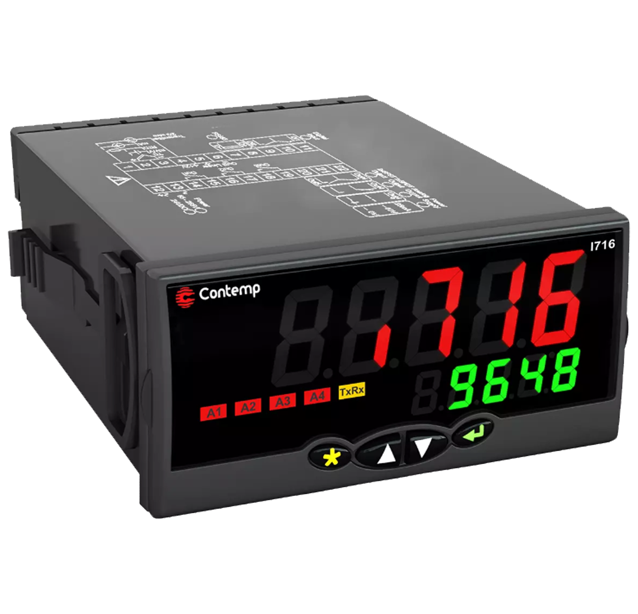 Indicador Contemp i716 para temperatura e sinais de processo